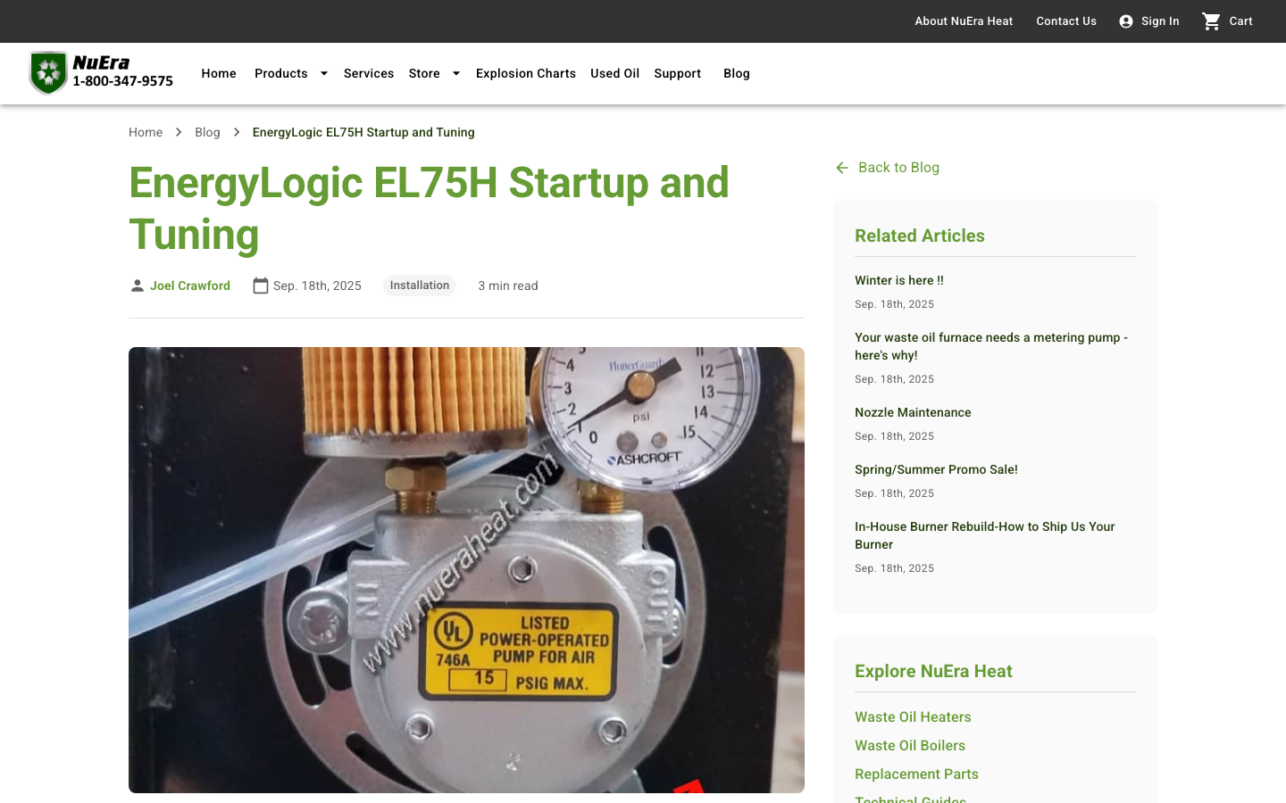 Live EnergyLogic EL75H blog post