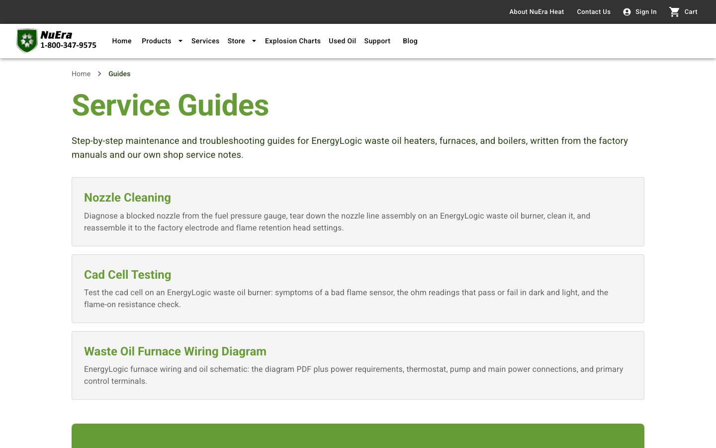 New Guides hub page