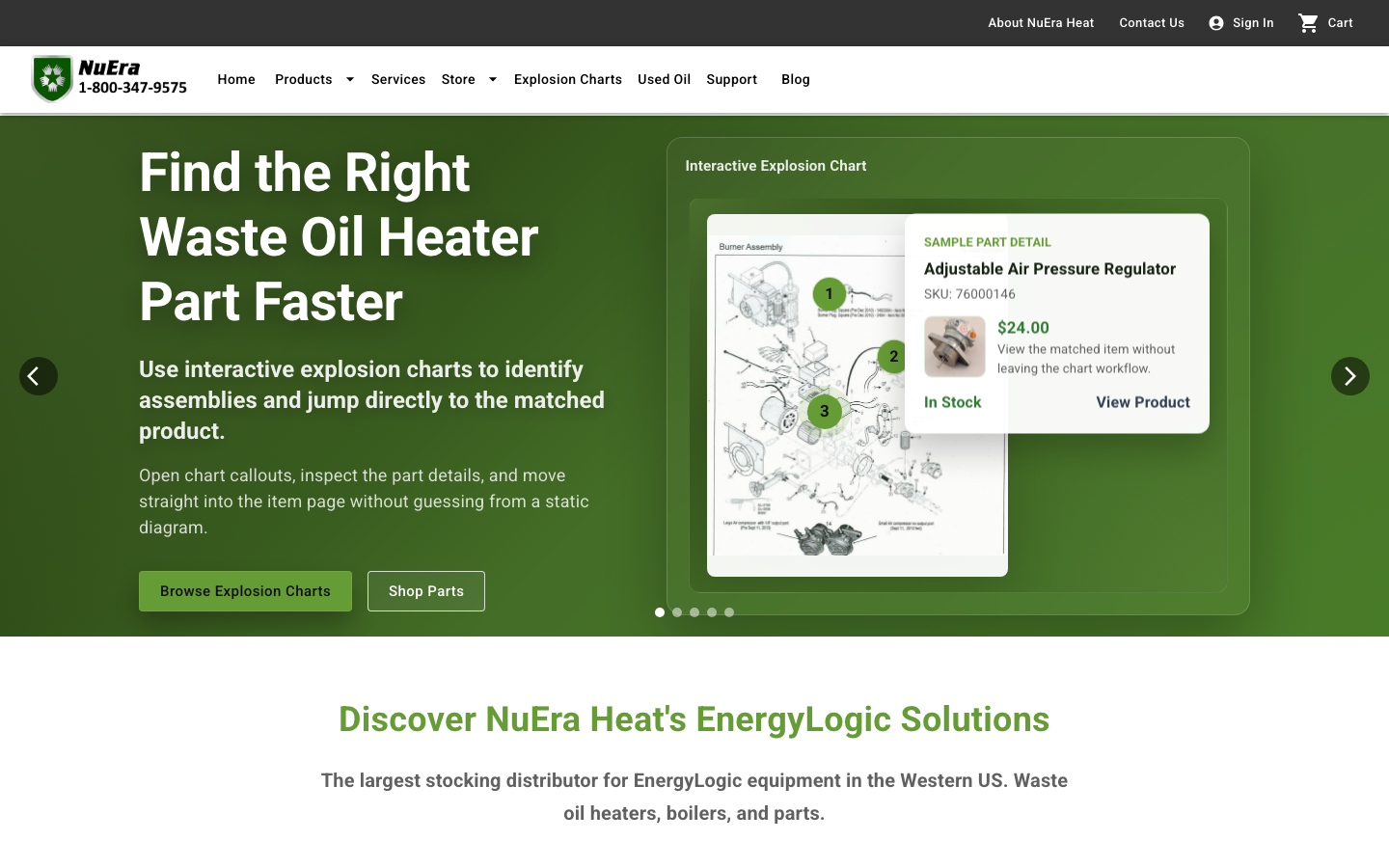 NuEra Heat homepage live